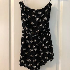 Strapless elephant romper